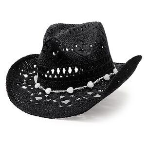 2424 Straw Cowboy Cowgirl Hat For Women Men Western Coastal Beach